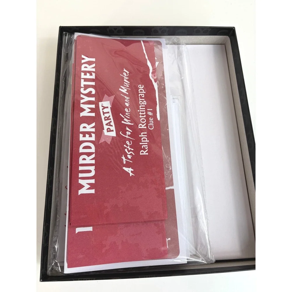 Wine And Murder A Murder Mystery Party Game NIB
